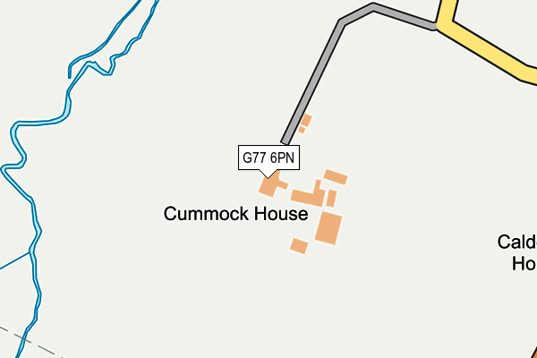 G77 6PN map - OS OpenMap – Local (Ordnance Survey)