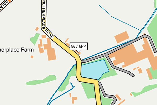 G77 6PP map - OS OpenMap – Local (Ordnance Survey)