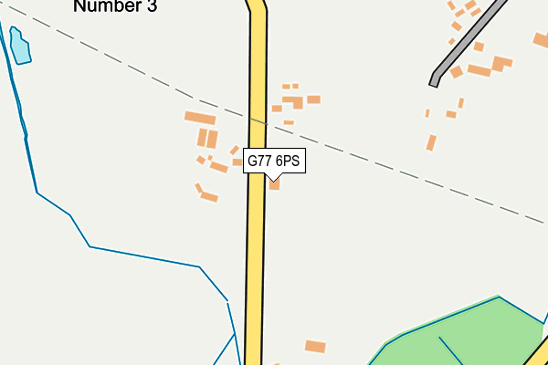 G77 6PS map - OS OpenMap – Local (Ordnance Survey)