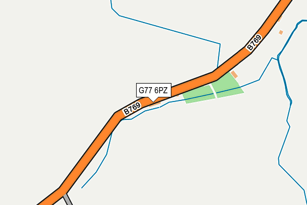 G77 6PZ map - OS OpenMap – Local (Ordnance Survey)