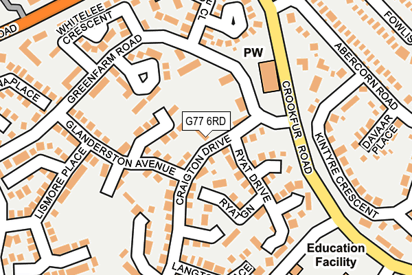 G77 6RD map - OS OpenMap – Local (Ordnance Survey)