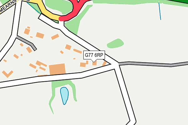 G77 6RP map - OS OpenMap – Local (Ordnance Survey)