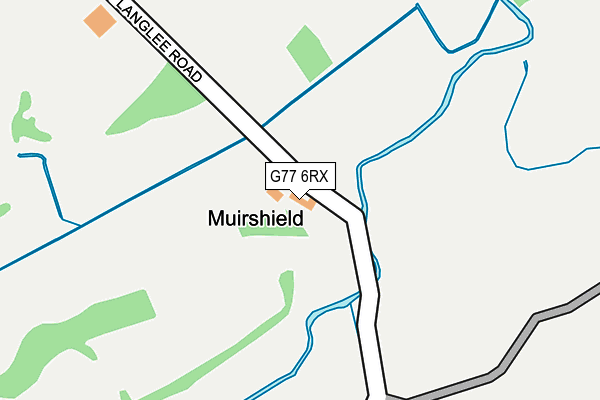 G77 6RX map - OS OpenMap – Local (Ordnance Survey)