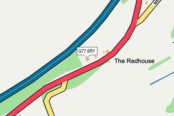 G77 6RY map - OS OpenMap – Local (Ordnance Survey)