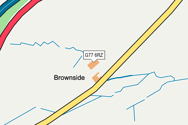 G77 6RZ map - OS OpenMap – Local (Ordnance Survey)