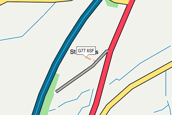 G77 6SF map - OS OpenMap – Local (Ordnance Survey)