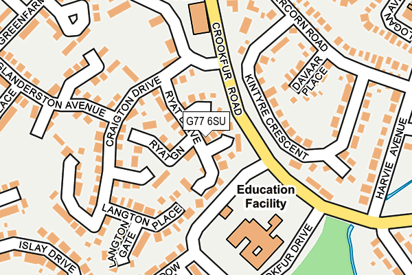 G77 6SU map - OS OpenMap – Local (Ordnance Survey)