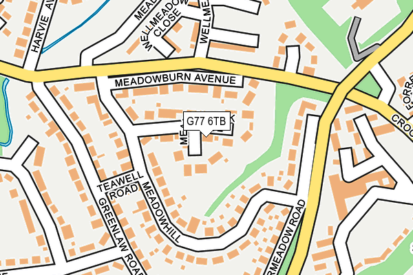 G77 6TB map - OS OpenMap – Local (Ordnance Survey)