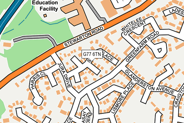 G77 6TN map - OS OpenMap – Local (Ordnance Survey)