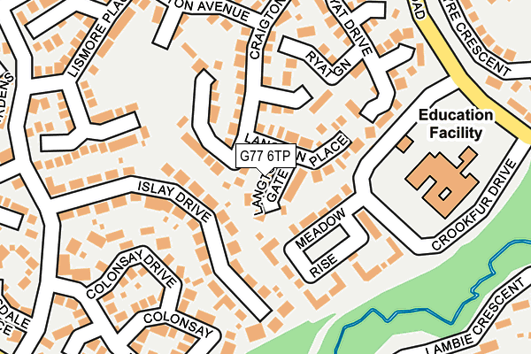 G77 6TP map - OS OpenMap – Local (Ordnance Survey)