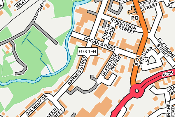 G78 1EH map - OS OpenMap – Local (Ordnance Survey)