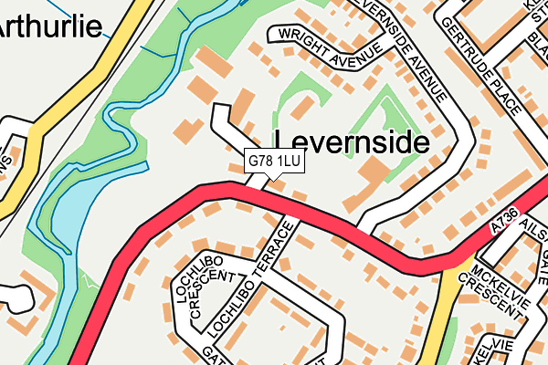 G78 1LU map - OS OpenMap – Local (Ordnance Survey)