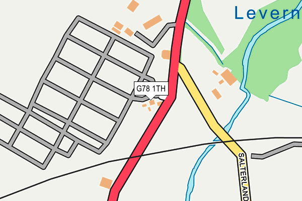 G78 1TH map - OS OpenMap – Local (Ordnance Survey)
