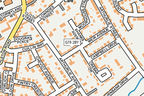 G78 2BY map - OS OpenMap – Local (Ordnance Survey)