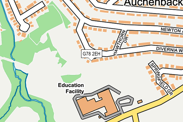 G78 2EH map - OS OpenMap – Local (Ordnance Survey)
