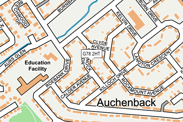 G78 2HT map - OS OpenMap – Local (Ordnance Survey)