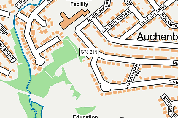 G78 2JN map - OS OpenMap – Local (Ordnance Survey)
