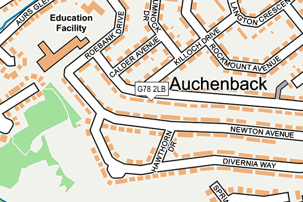 G78 2LB map - OS OpenMap – Local (Ordnance Survey)