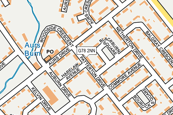 G78 2NN map - OS OpenMap – Local (Ordnance Survey)