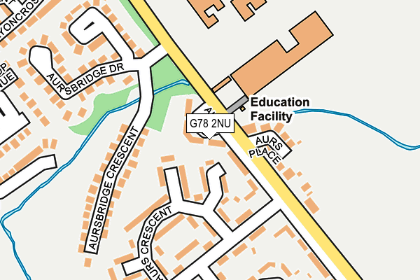 G78 2NU map - OS OpenMap – Local (Ordnance Survey)