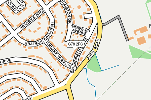G78 2PG map - OS OpenMap – Local (Ordnance Survey)