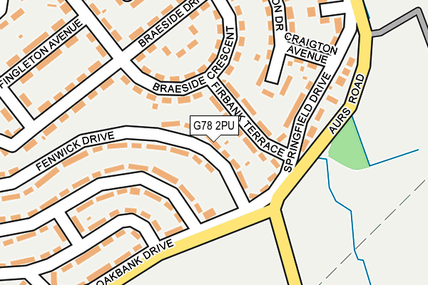 G78 2PU map - OS OpenMap – Local (Ordnance Survey)