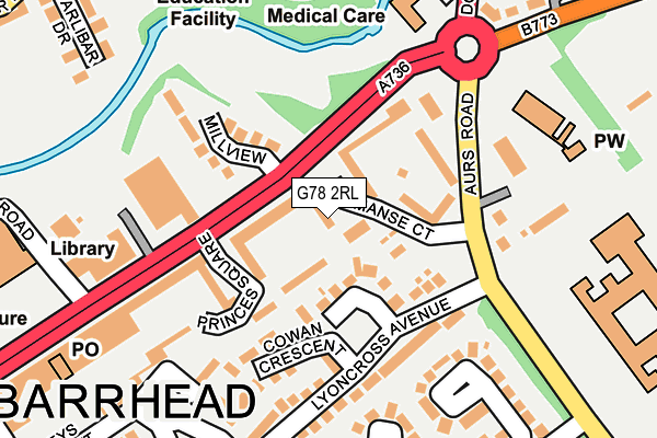 G78 2RL map - OS OpenMap – Local (Ordnance Survey)