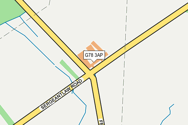 G78 3AP map - OS OpenMap – Local (Ordnance Survey)