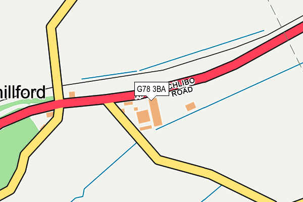 G78 3BA map - OS OpenMap – Local (Ordnance Survey)