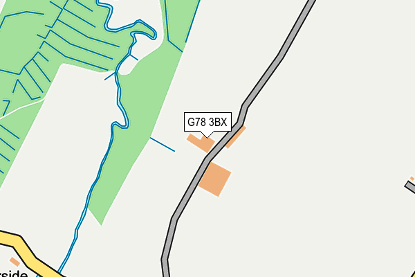 G78 3BX map - OS OpenMap – Local (Ordnance Survey)