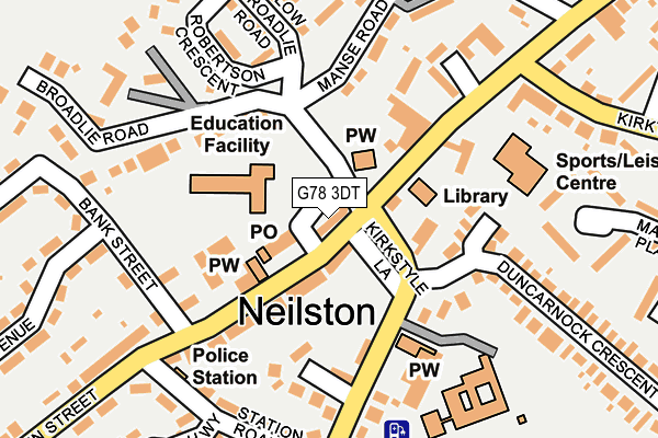 G78 3DT map - OS OpenMap – Local (Ordnance Survey)