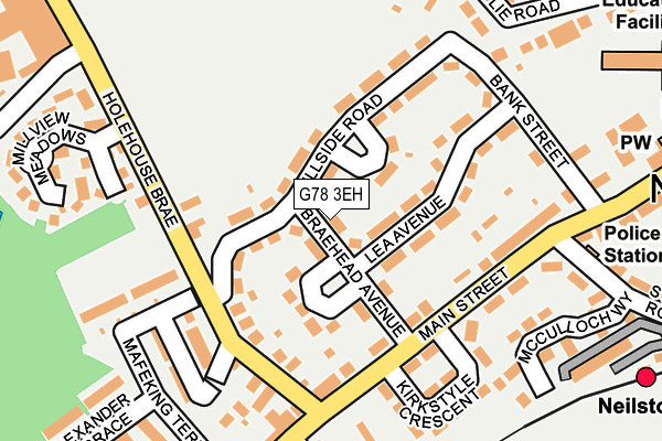 G78 3EH map - OS OpenMap – Local (Ordnance Survey)