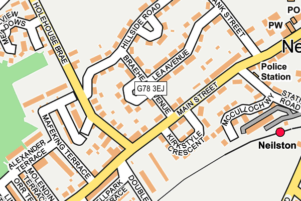 G78 3EJ map - OS OpenMap – Local (Ordnance Survey)