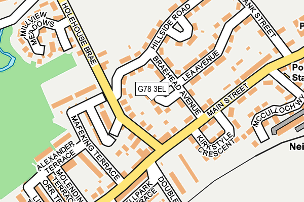 G78 3EL map - OS OpenMap – Local (Ordnance Survey)