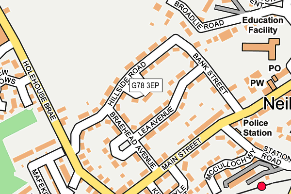 G78 3EP map - OS OpenMap – Local (Ordnance Survey)