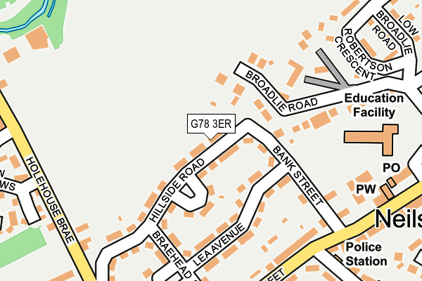 G78 3ER map - OS OpenMap – Local (Ordnance Survey)