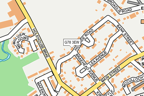 G78 3EW map - OS OpenMap – Local (Ordnance Survey)