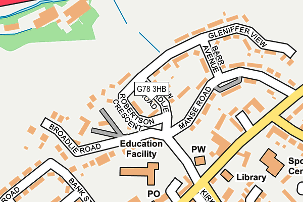 G78 3HB map - OS OpenMap – Local (Ordnance Survey)