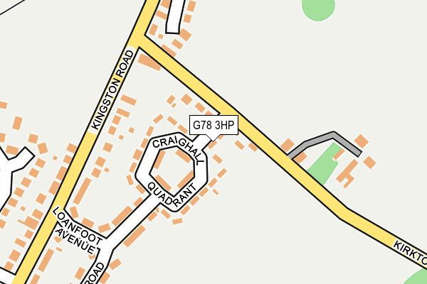 G78 3HP map - OS OpenMap – Local (Ordnance Survey)
