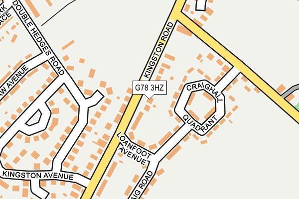 G78 3HZ map - OS OpenMap – Local (Ordnance Survey)