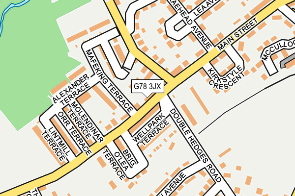 G78 3JX map - OS OpenMap – Local (Ordnance Survey)