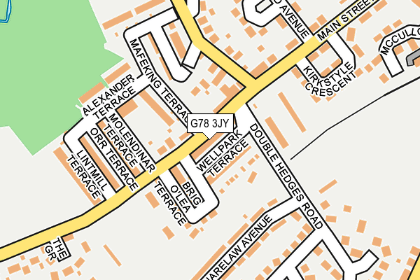 G78 3JY map - OS OpenMap – Local (Ordnance Survey)