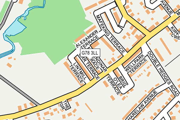 G78 3LL map - OS OpenMap – Local (Ordnance Survey)