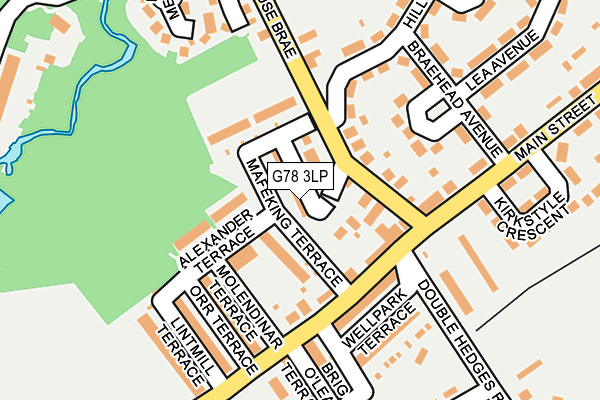 G78 3LP map - OS OpenMap – Local (Ordnance Survey)