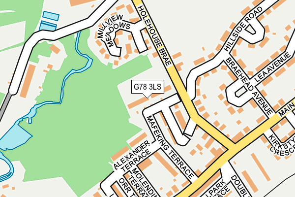 G78 3LS map - OS OpenMap – Local (Ordnance Survey)