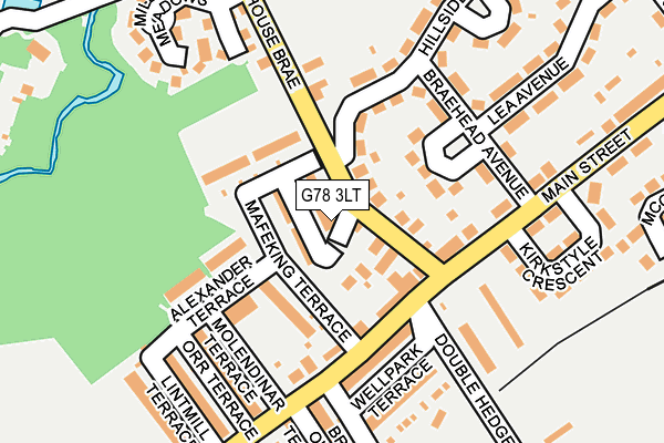 G78 3LT map - OS OpenMap – Local (Ordnance Survey)