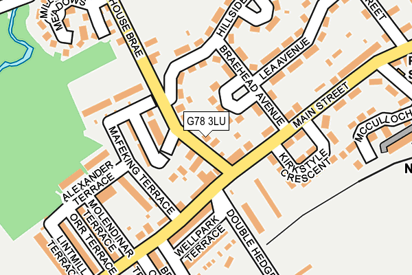 G78 3LU map - OS OpenMap – Local (Ordnance Survey)