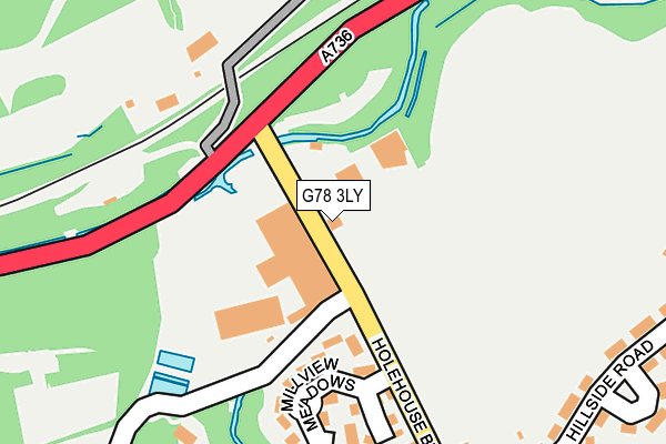 G78 3LY map - OS OpenMap – Local (Ordnance Survey)