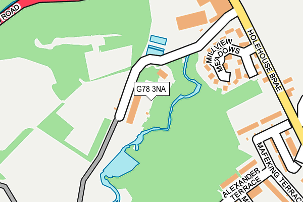 G78 3NA map - OS OpenMap – Local (Ordnance Survey)