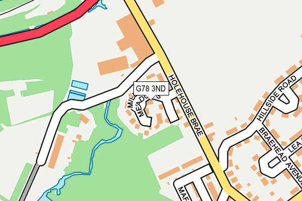 G78 3ND map - OS OpenMap – Local (Ordnance Survey)
